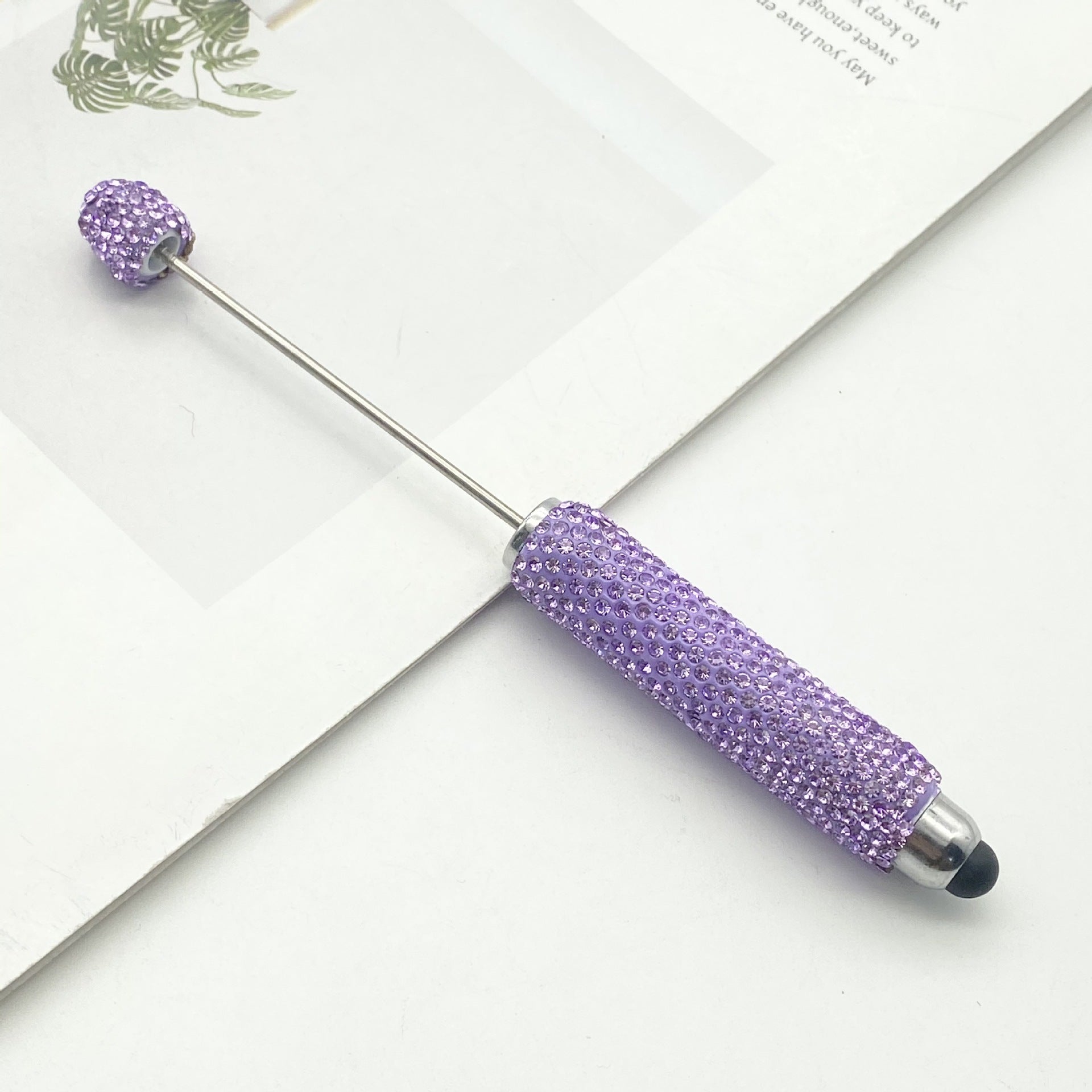 Wholesale DIY Touch Screen Full Diamond Beadable Pen Multifunctional Mobile Phone Capacitance Pen